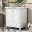 Meuble-lavabo de salle de bain avec lavabo en céramique, meuble-lavabo moderne à base en bois massif multifonctionnel, fabrication-627938022