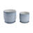 Decorative Round Indoor Planter With Saucer For Home Decor - Stylish Textured Flower Pot For Outdoor Patio Or Living Room Decor - Set Of 2, 6",  8"-1693129176