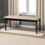 Banc de salle à manger rembourré brun foncé Exalt H 18,68 po x l 47,68 po x P 15,85 po Exalt