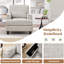Fauteuil rembourré avec rangement intérieur pour accoudoirs-448415066