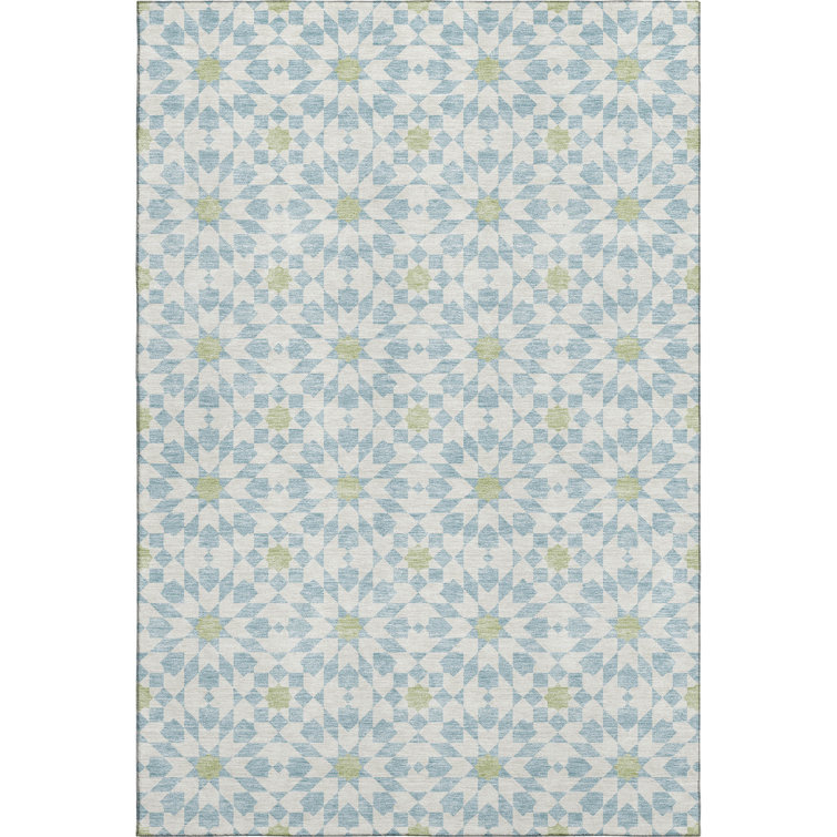 Premium Machine Washable Tweedy Sky Rug