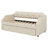 Upholstered Daybed With Trundle, Wood Slat Support,Upholstered Frame Sofa Bed-65021969