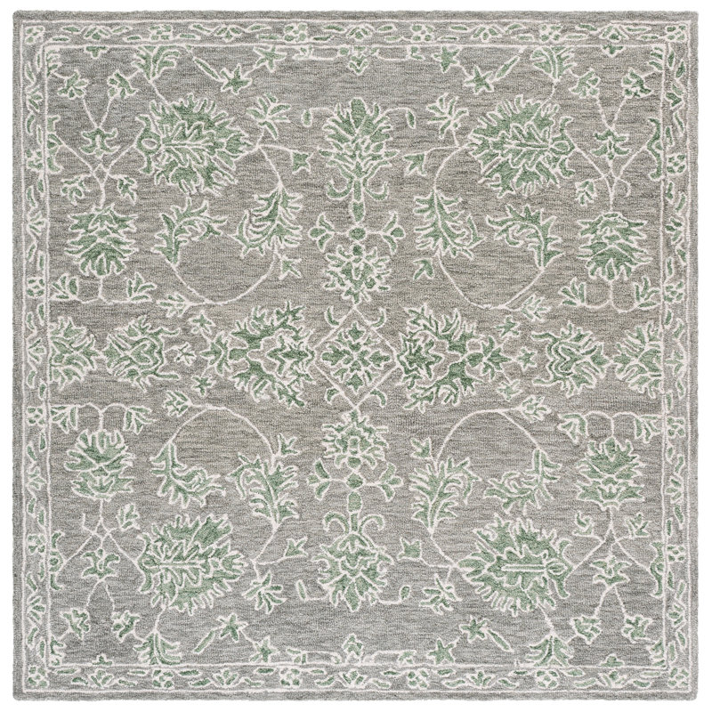 Metro 677 Hand Tufted Wool; Cotton Oriental Rug, Square 6'