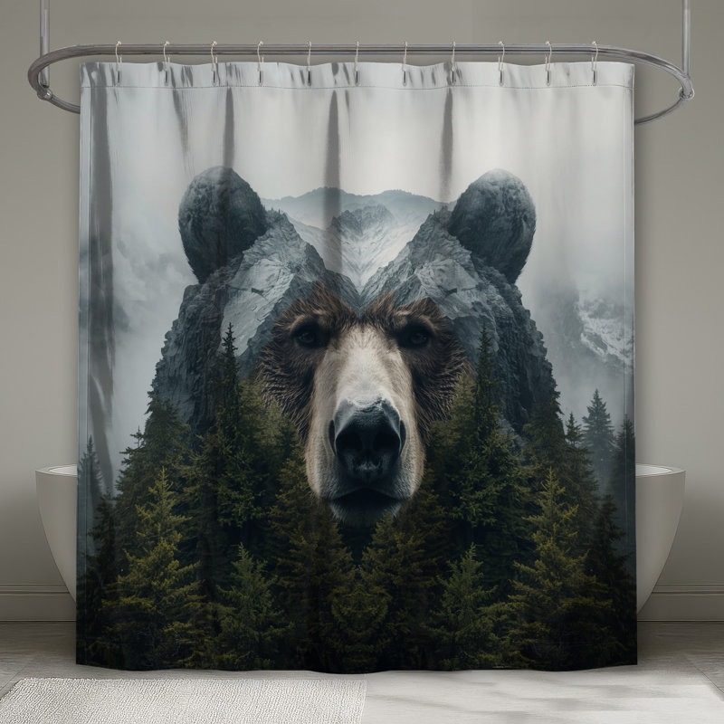 Rideaux de douche Bear Mountain, 70in W x 72in H