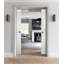 Dalle de porte blanche en bois manufacturé Mela-58144573