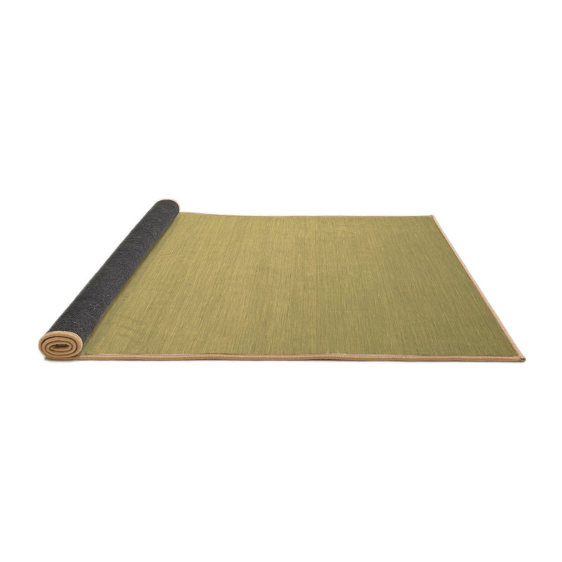 Tapis uni en laine / polyester tissé à la machine de couleur unie, Carré 5 pi
