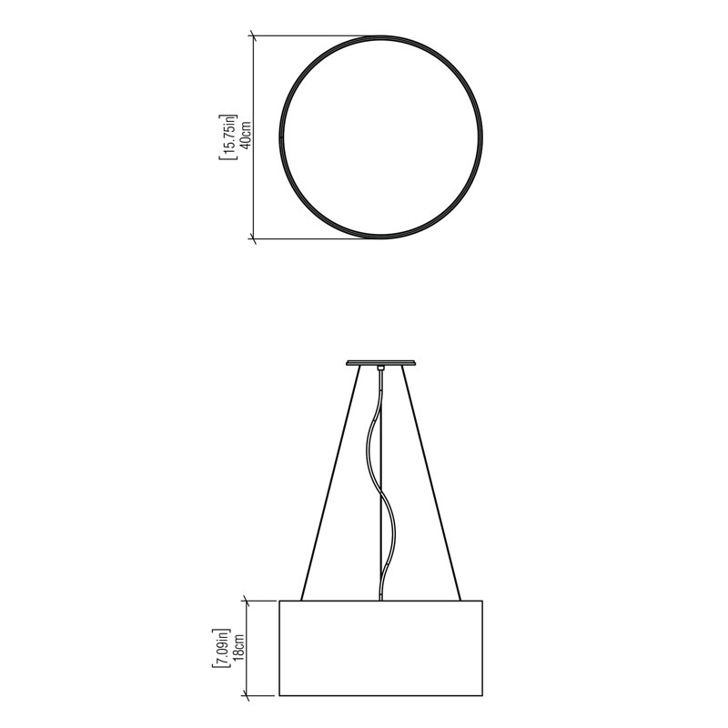 Cylindrical 2 - Light Pendant, Louro Freijó, No, 7.02" H x 15.6" W x 15.6" D