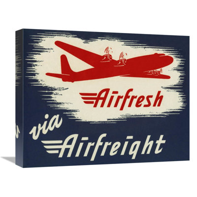 Airfresh Via Airfreight Wrapped Canvas  Graphic Art Print