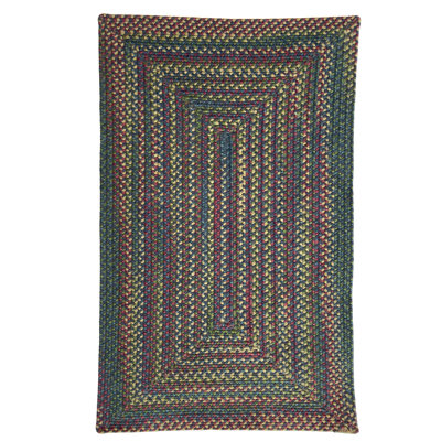 Tapis d'intérieur réversible en laine et polyester tressé Walnut Cove