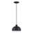 Domma 1 Light Black Mini Pendant-1545133109-1545133105