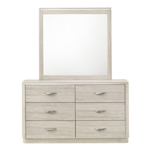 Commode 6 tiroirs avec miroir Cright