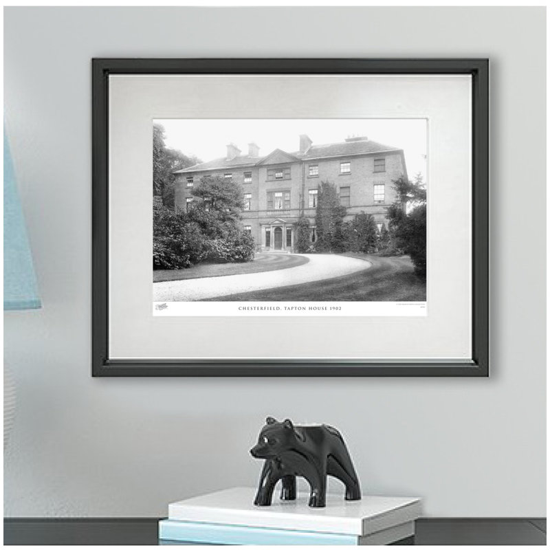 Chesterfield, Tapton House 1902 - Single Picture Frame Print, 28cm H x 36cm W x 2.3cm D