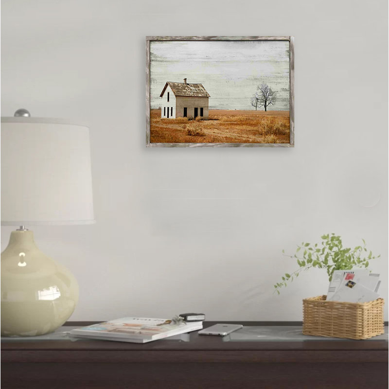«Single Farmhouse On The Farm», reproduction sur toile, H 12 po x l 16 po x P 1 po