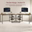 Sylvie Iron Computer Desk-517156619