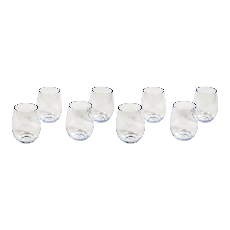 Ebern Designs, 18 pièces, 18 oz. Ensemble de verres Tritan
