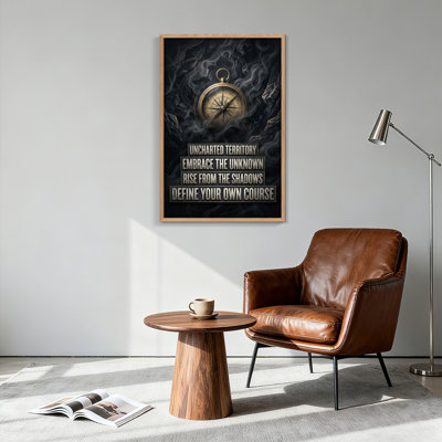 «Dark Compass», reproduction d'art sur toile, ensemble de 1