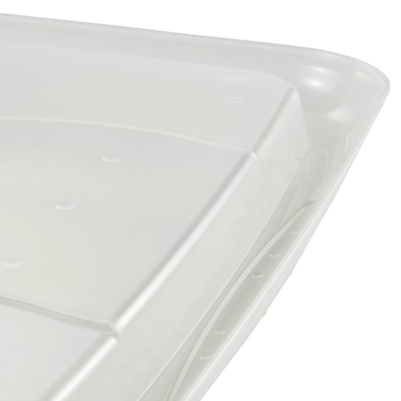 Set of 2 Turn Around Storage Box with Lid, White, 30L