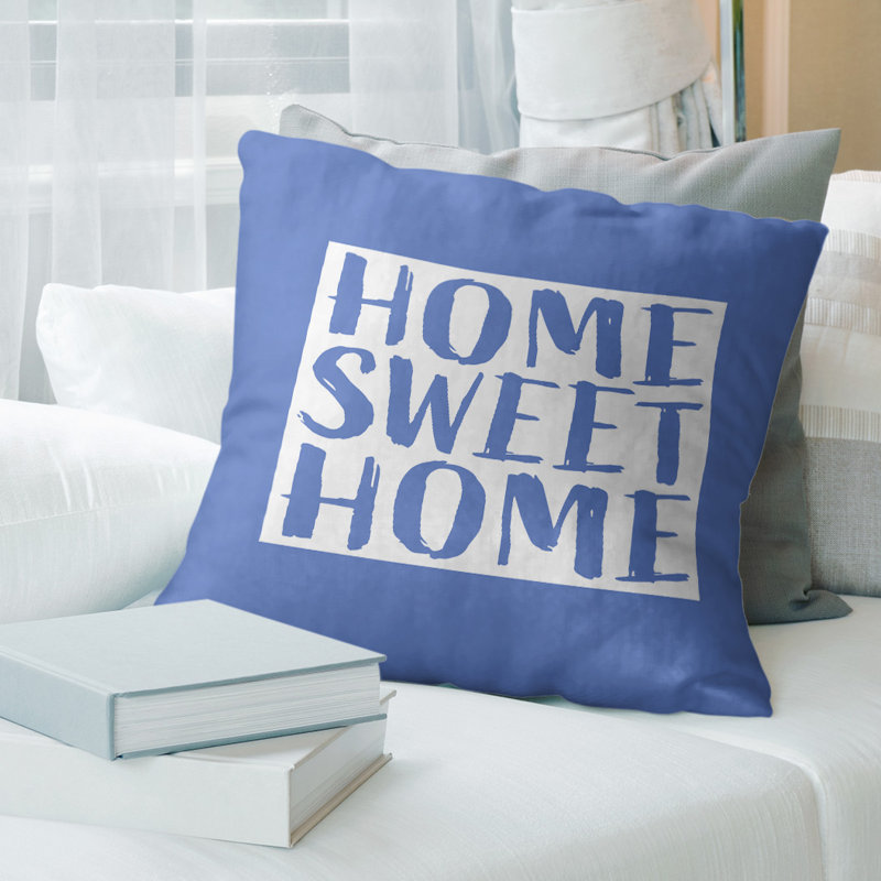 Housse de coussin connecticut home, 26 po x 26 po, Connecticut, bleu
