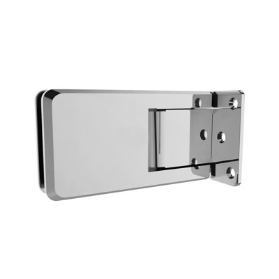  Crown Series Wall Mount Hinge With Offset Back Plate Polished Chrome