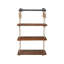 Kayli 4 Piece Solid Wood Floating Shelf with Adjustable Shelves