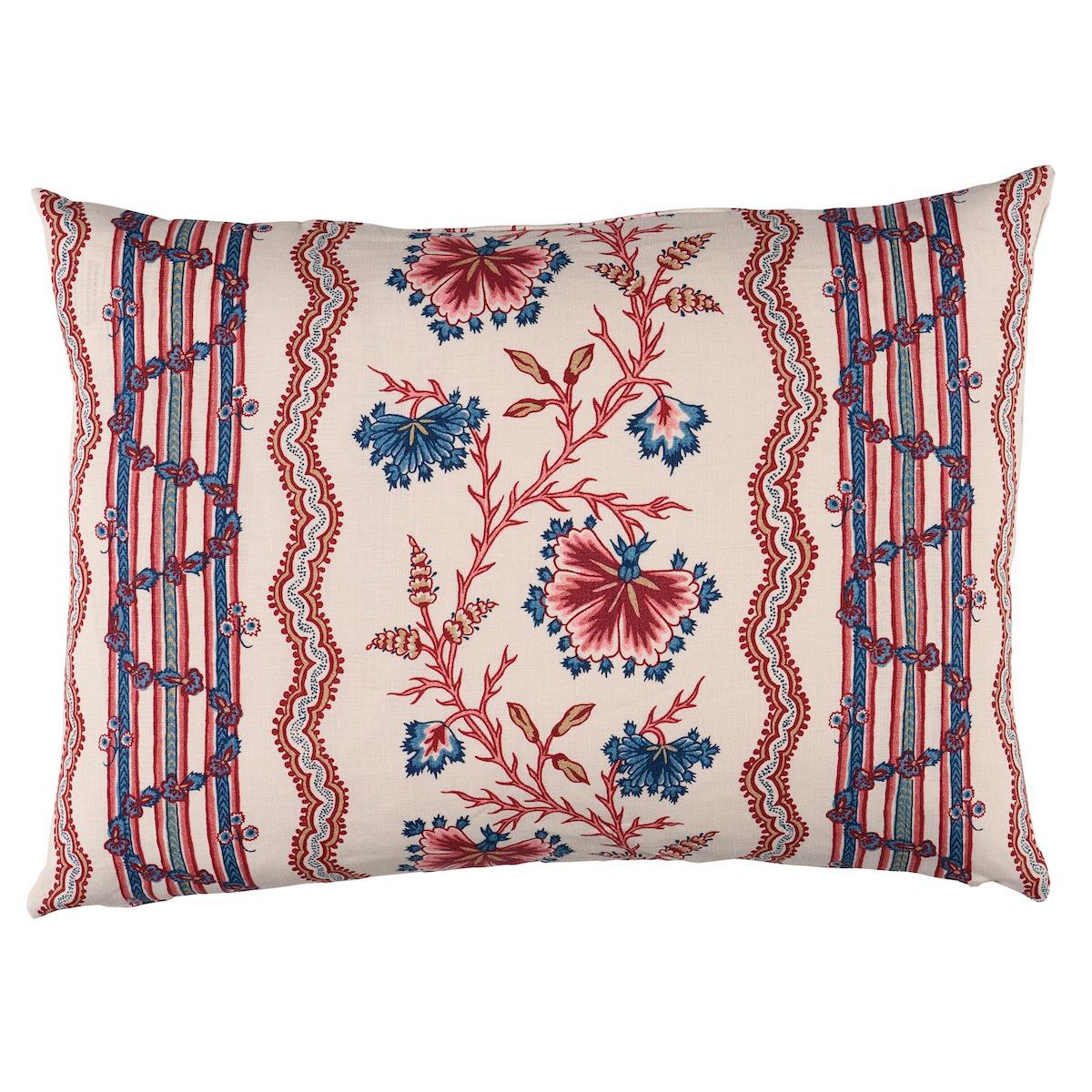 Schumacher Parvati Floral Stripe Pillow | Wayfair