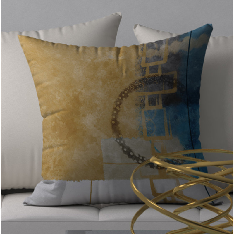 Housse de coussin décorative carrée chic Proud, 18" x 18"