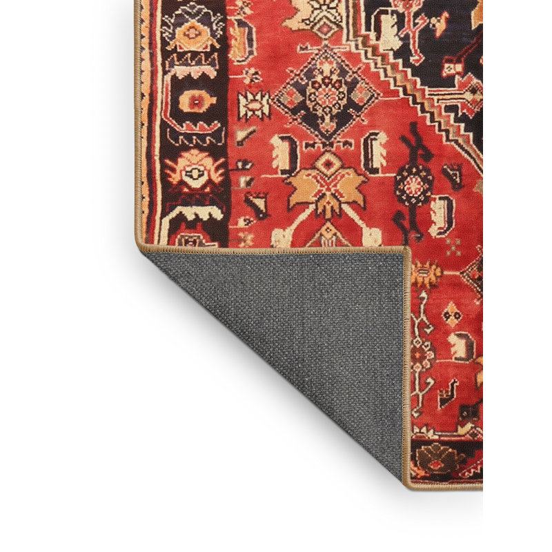 Tapis rouge à motif sud-ouest, Rectangle 5 pi x 7 pi