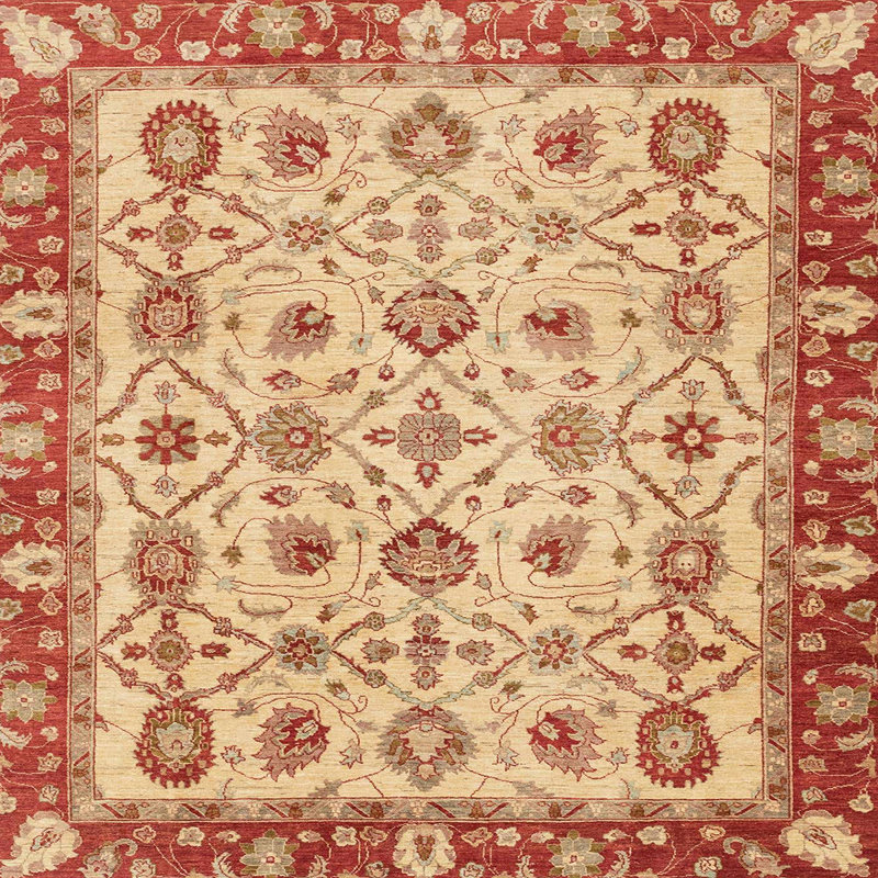Abstract Indoor Rug, Square 6'