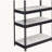 Natural and Black 4-tier Bookcase