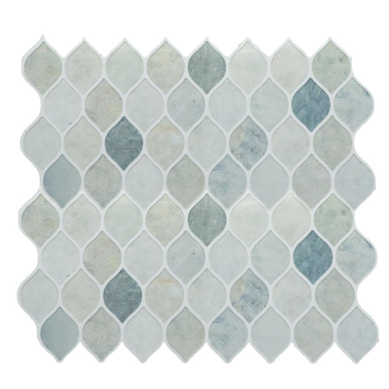 Carreau de mosaïque pelez et collez en PVC 30 po x 91 po