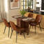 Louima Folding Dining Table for 4-6 on Wheels-1343722319