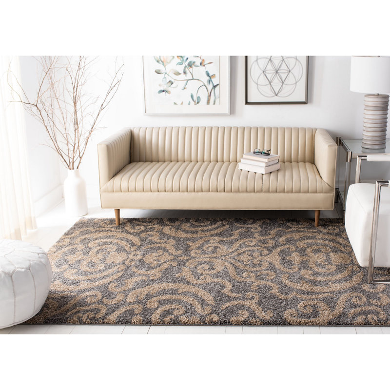 Ellyona Shag Performance Floral Rug, Rectangle 5'3" x 7'6"