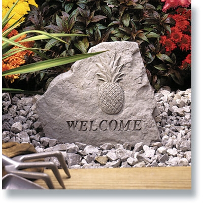 Pierre de jardin welcome avec ananas Linsey