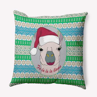 Geometric Polyester Indoor/Outdoor Throw Pillow