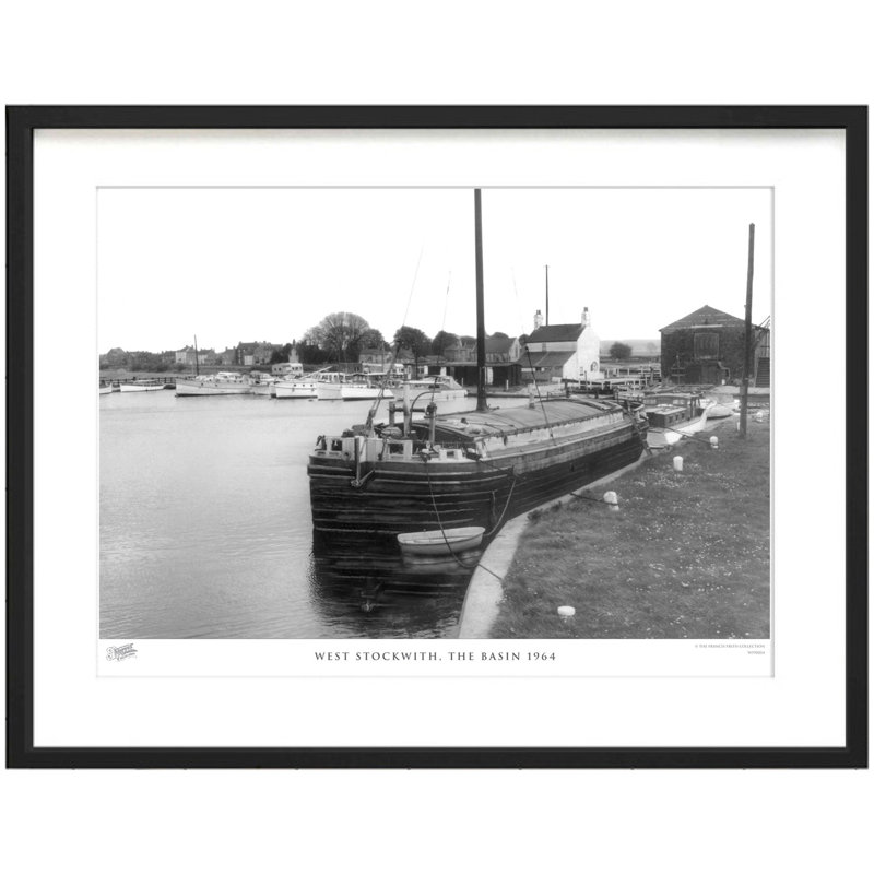 West Stockwith, The Basin 1964 - Single Picture Frame Print, 40cm H x 50cm W x 2.3cm D