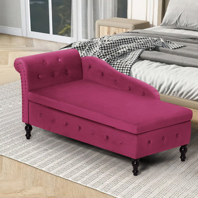 Hayliegh Velvet Chaise Lounge