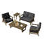 Ensemble de conversation d'extérieur 5 pièces Shweta, parfait pour recevoir avec les tables incluses-1945923179-1945923180