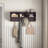 4 Dual Hooks Coat Rack With Storage Shelf Wall Mounted And Garage