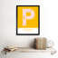 Pittsburgh Pennsylvania United States City Map Yellow - Single Picture Frame Typography