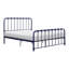 Lit plateforme en métal à finition bleue 1pc, lit dans une boîte-542634684-542634683