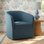 Lesia Upholstered Swivel Barrel Chair