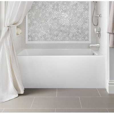 Sydney 72'' x 40'' Alcove / Tile In Soaking Acrylic Bathtub