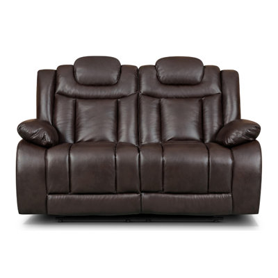 Galles 3 Seater Faux Leather Reclining Sofa