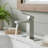 Waterfall-style Bathroom Sink Faucet with Pop-Up Drain and Supply Lines-120650289