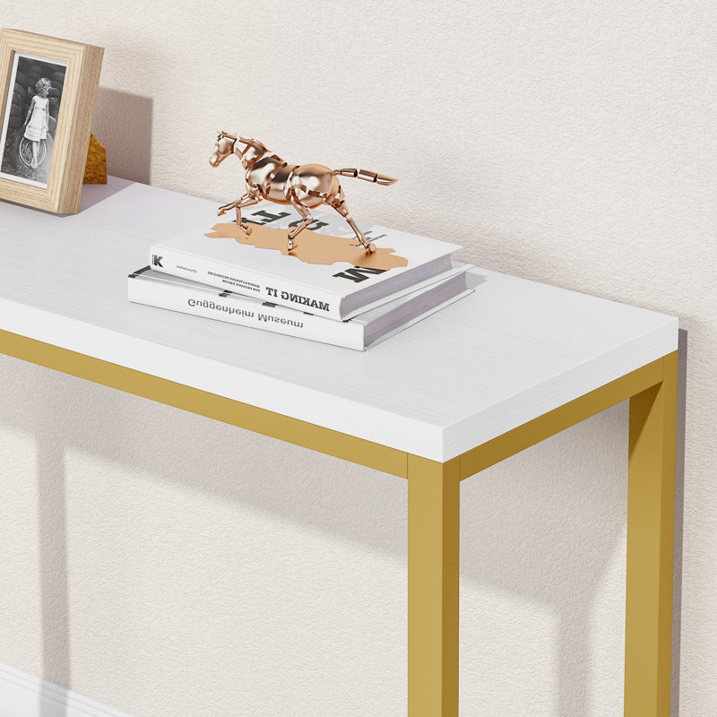 Heeter 71'' Console Table, White