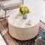 Ensemble de conversation d'extérieur 4 pièces avec tissage en rotin torsadé, coussins lavables, plateau de table en bois plastique et table basse à imprimé marbre - facile à assembler et résistant aux intempéries