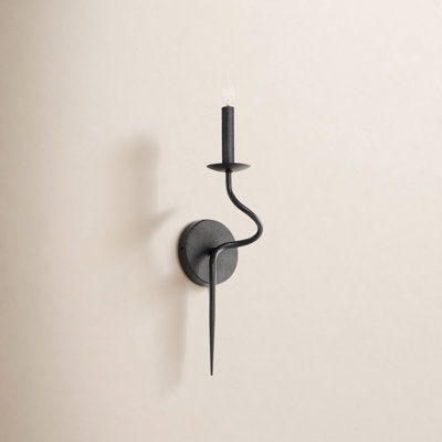 Olivia Iron Candle Wall Light