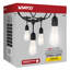 24Ft - LED String Light - 12 Vintage ST19 Bulbs Included - 120 Volts