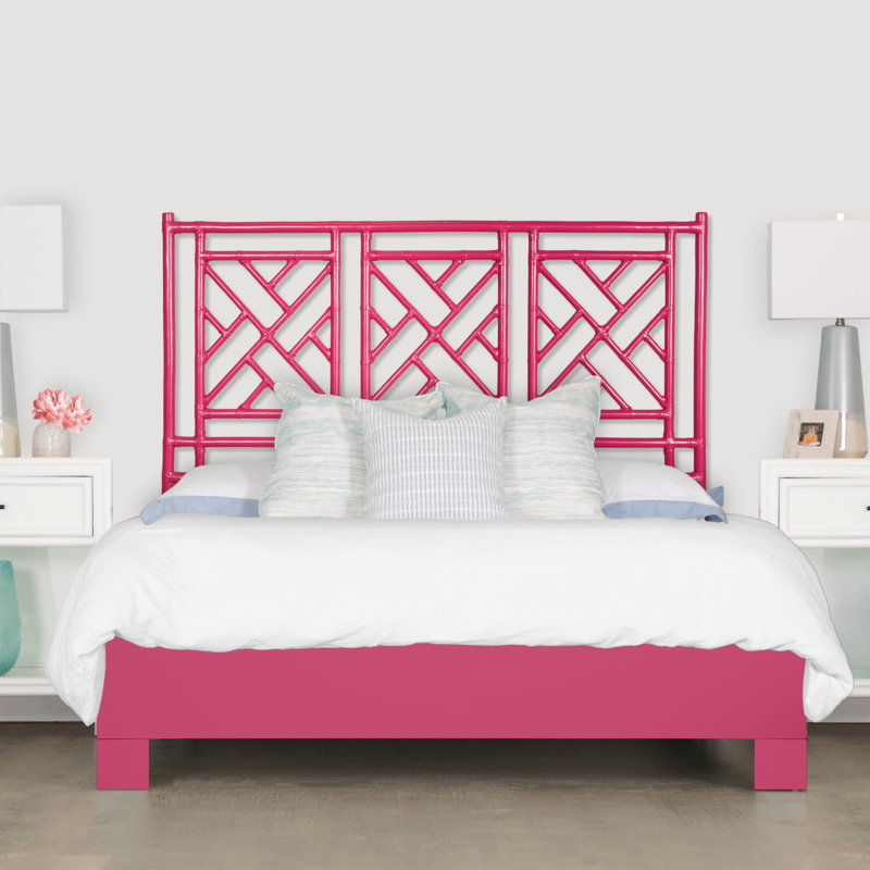 Lit plateforme Chippendale, Simple, Hot Pink