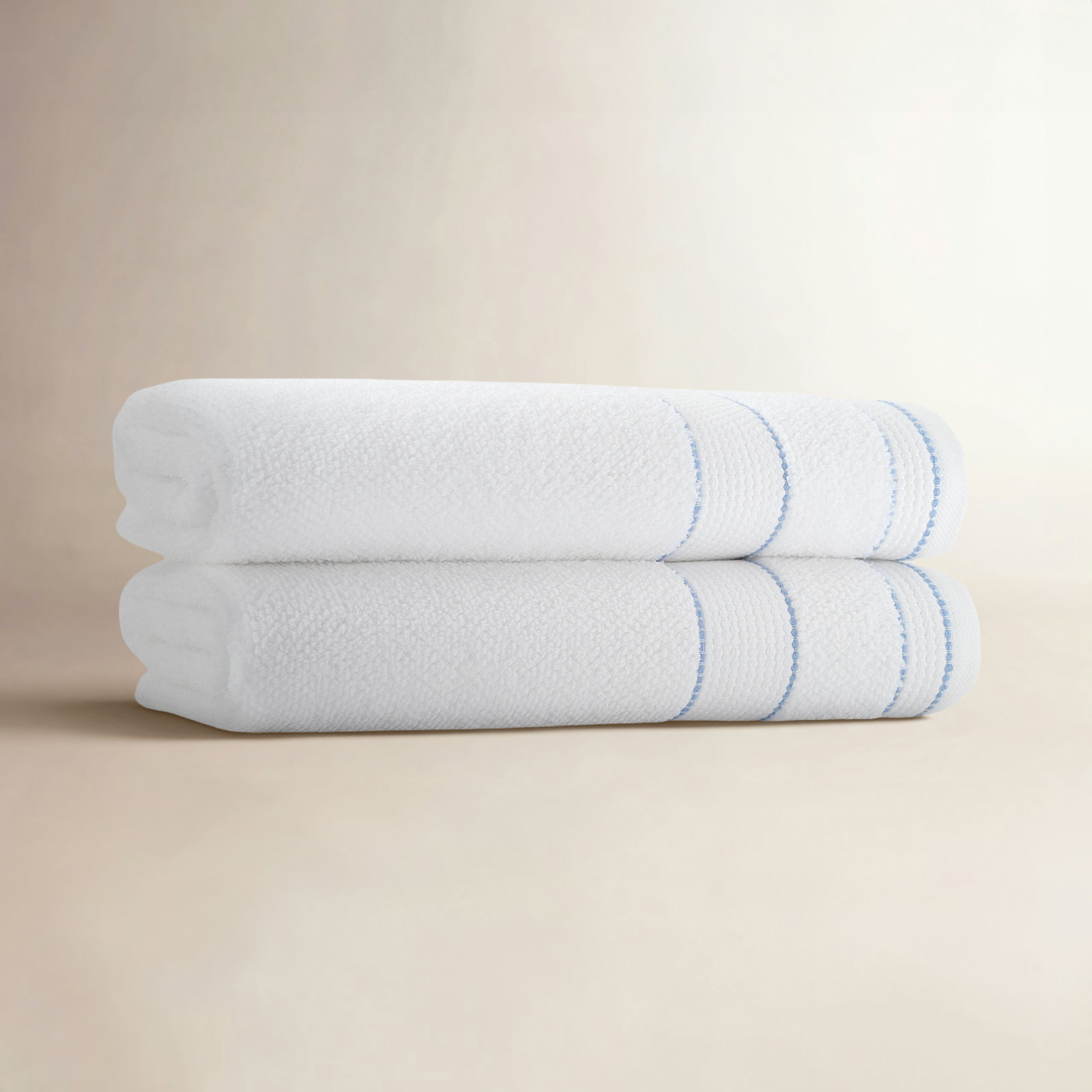 Kahmel Turkish Cotton Bath Sheet Towel Set, White